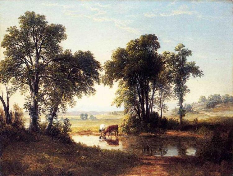 Asher Brown Durand Cows in a New Hampshire Landscape China oil painting art